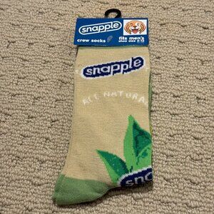 New Snapple Novelty Crew Socks Size 6-12/13 - Men's/Women's -